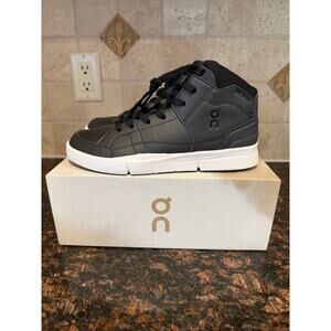 On Cloud The Roger Clubhouse Mid "Black/Eclipse" Shoes Sz 9W/7.5M Brand New